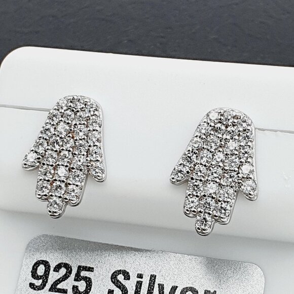 "925 sterling silver luxury CZ earrings for women/girls, Best for gift,RJUS2104 - Picture 8 of 9